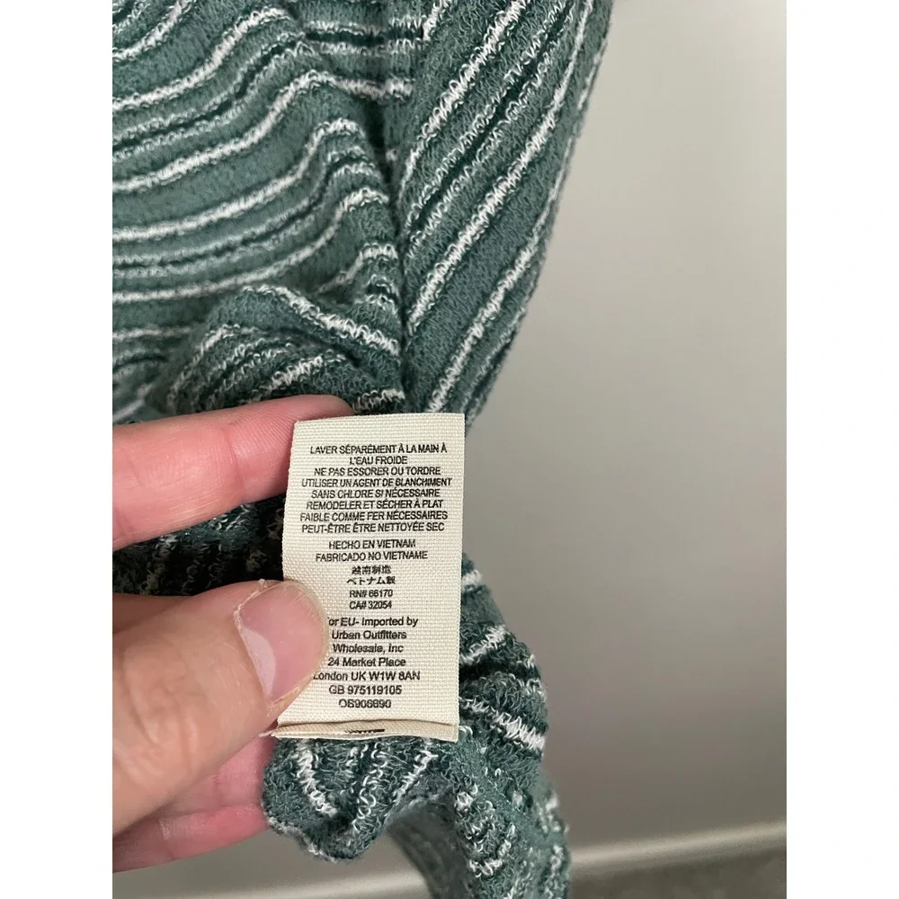 Free People green white